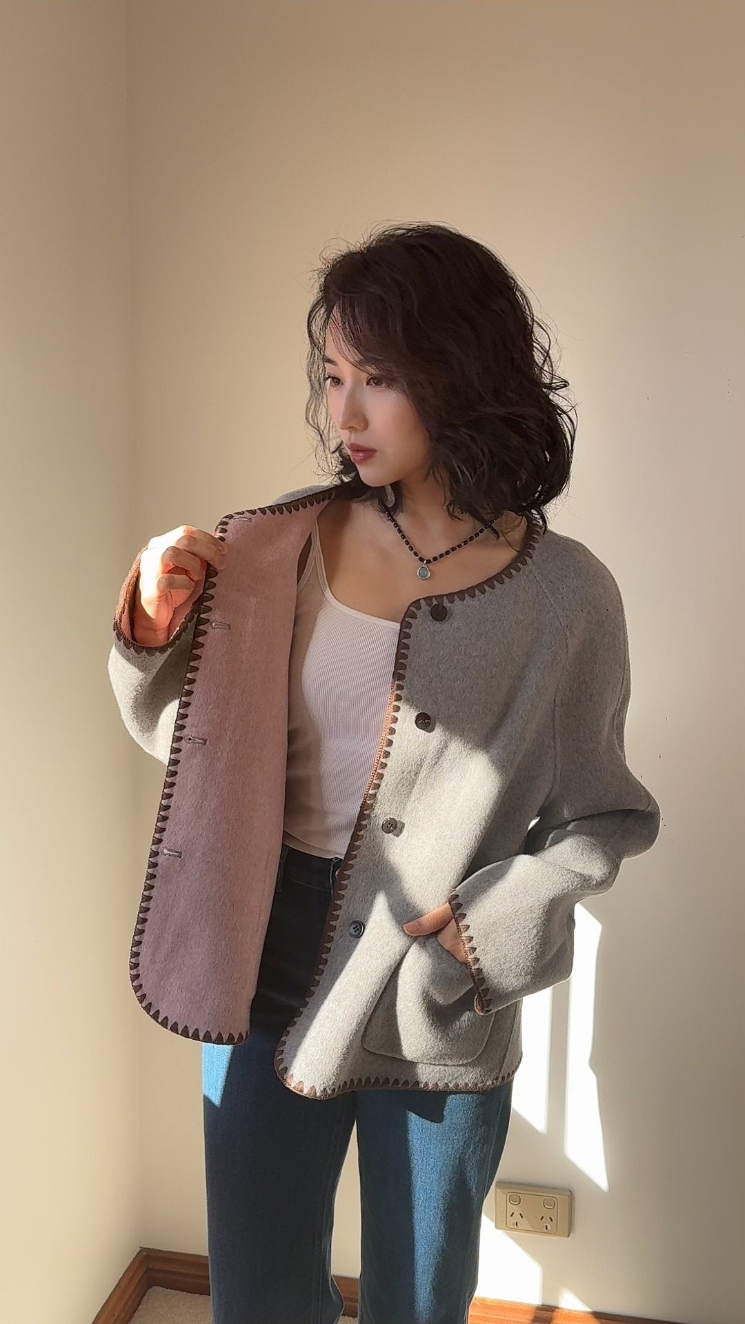 Short wool Coat
