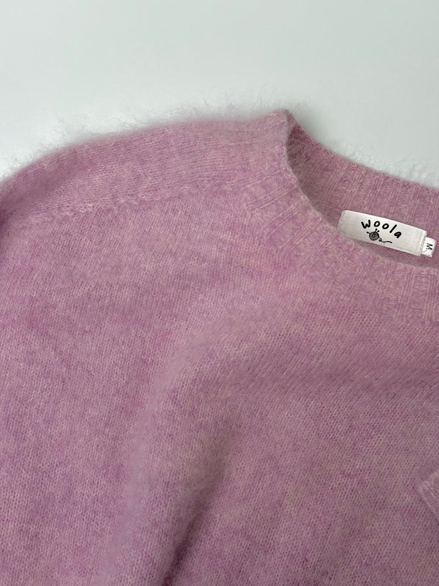 Brushed  87.7% Wool, 6.6% Cashmere, 5.7% Silk Crew-Neck Jumper