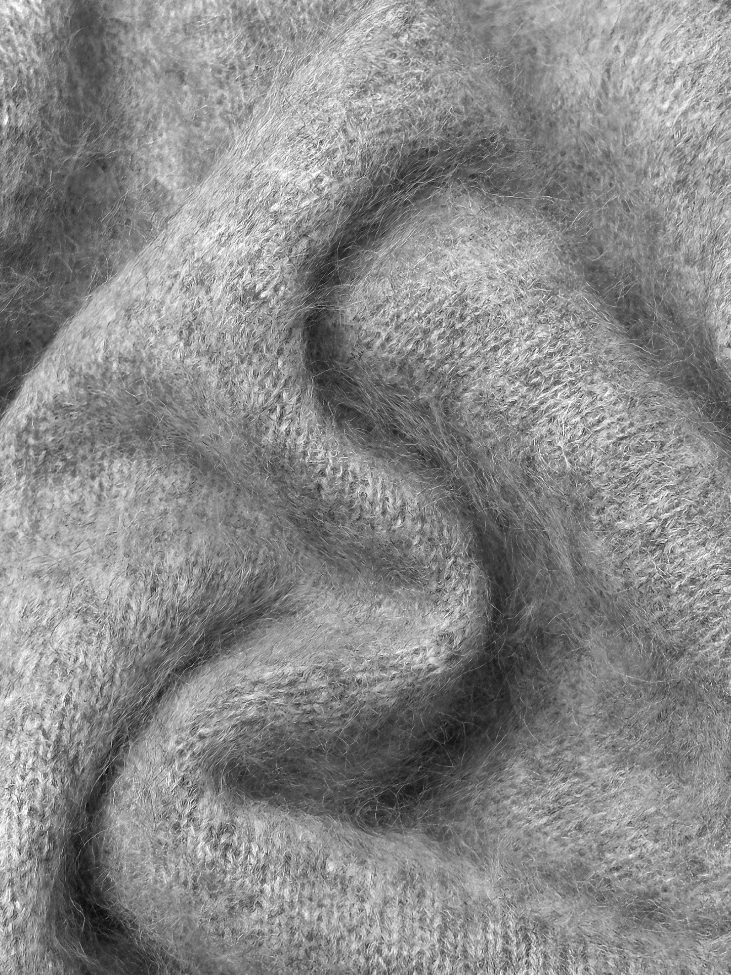 Brushed  87.7% Wool, 6.6% Cashmere, 5.7% Silk Crew-Neck Jumper