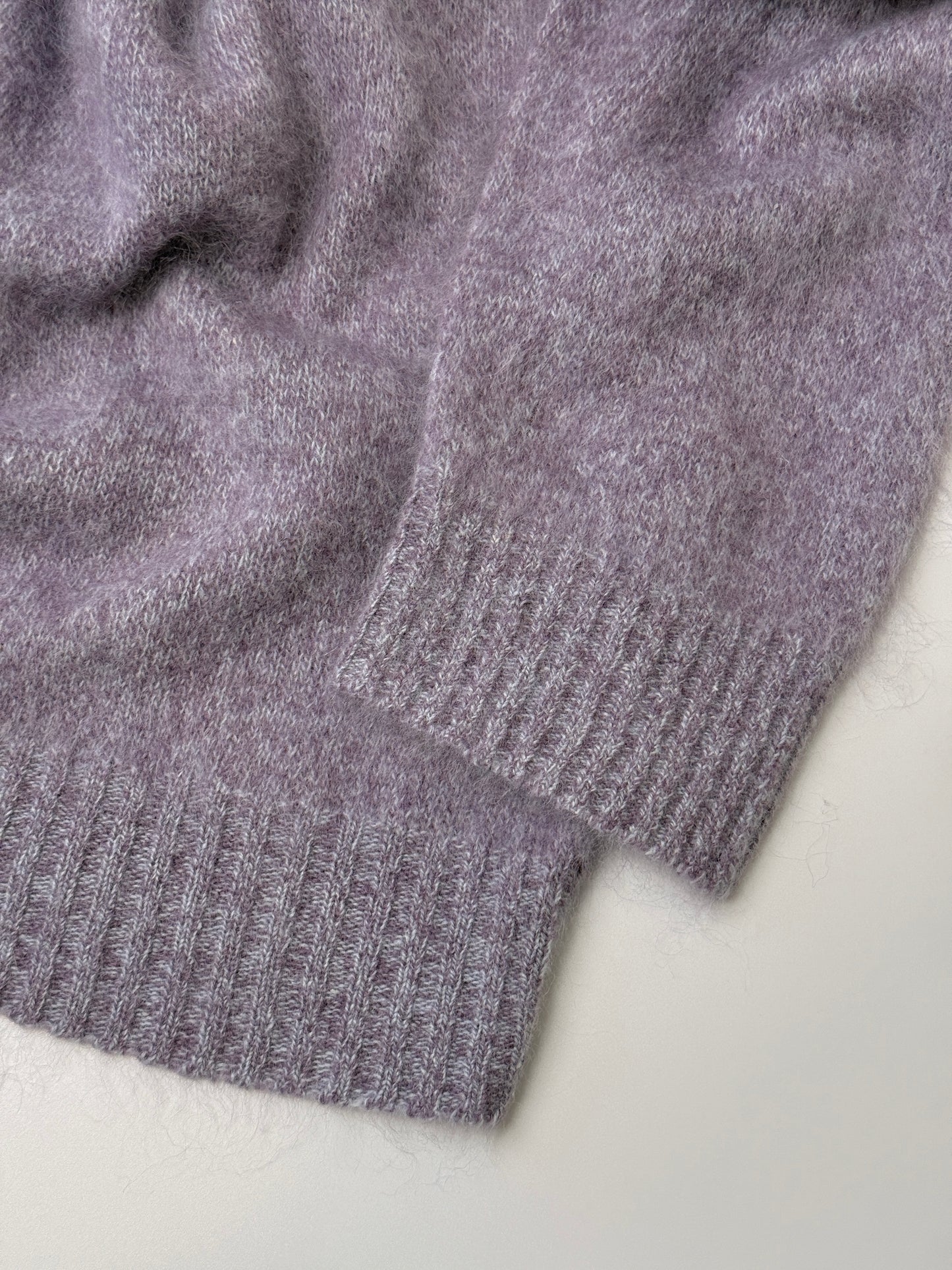Brushed  87.7% Wool, 6.6% Cashmere, 5.7% Silk Crew-Neck Jumper