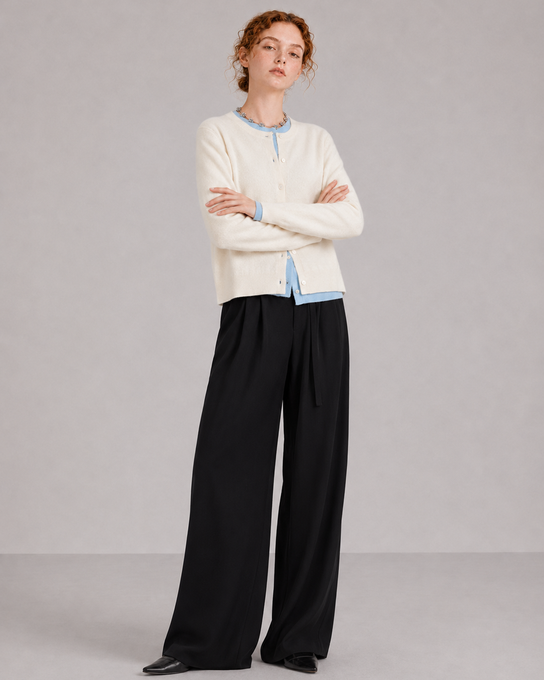95% Australian Merino Wool 5% Cashmere blend Cardigan