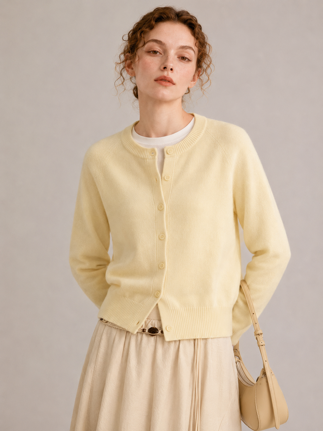95% Australian Merino Wool 5% Cashmere blend Cardigan