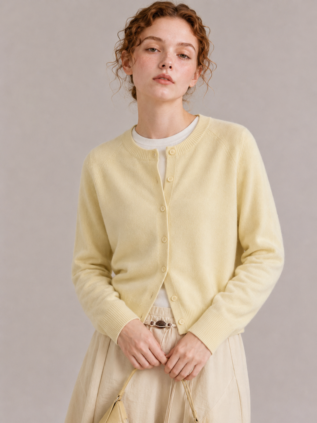 95% Australian Merino Wool 5% Cashmere blend Cardigan