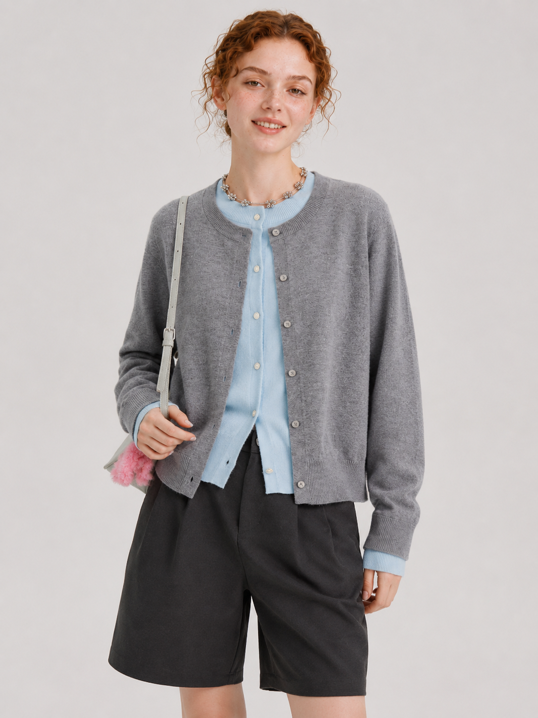 95% Australian Merino Wool 5% Cashmere blend Cardigan