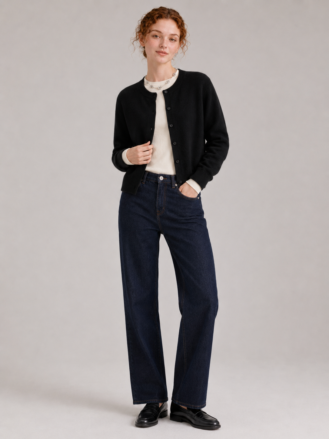 95% Australian Merino Wool 5% Cashmere blend Cardigan