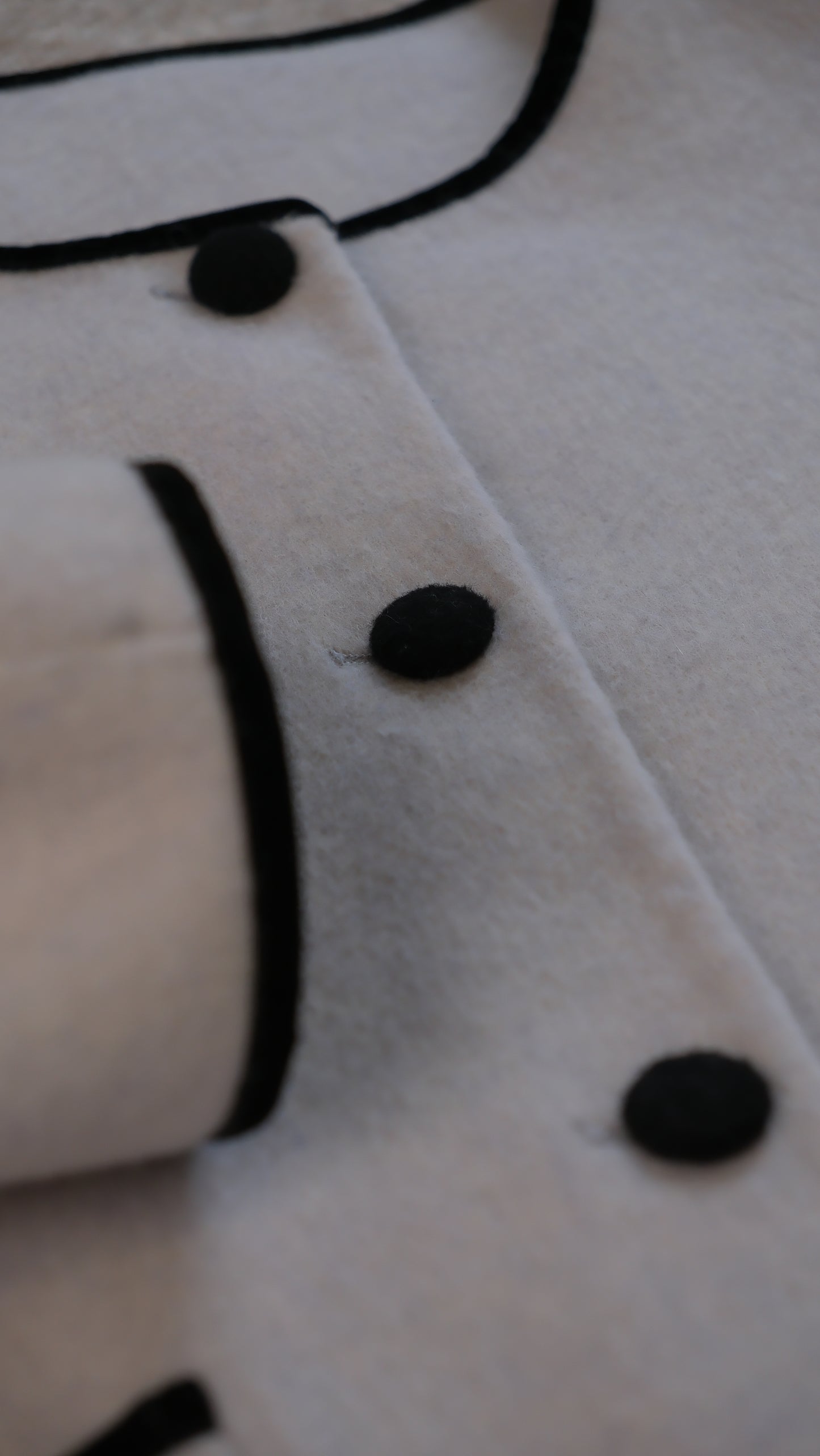 100% Sheep Wool Crop Coat, Oversized Boxy Jacket, Minimalist Outerwear Designed Sydney
