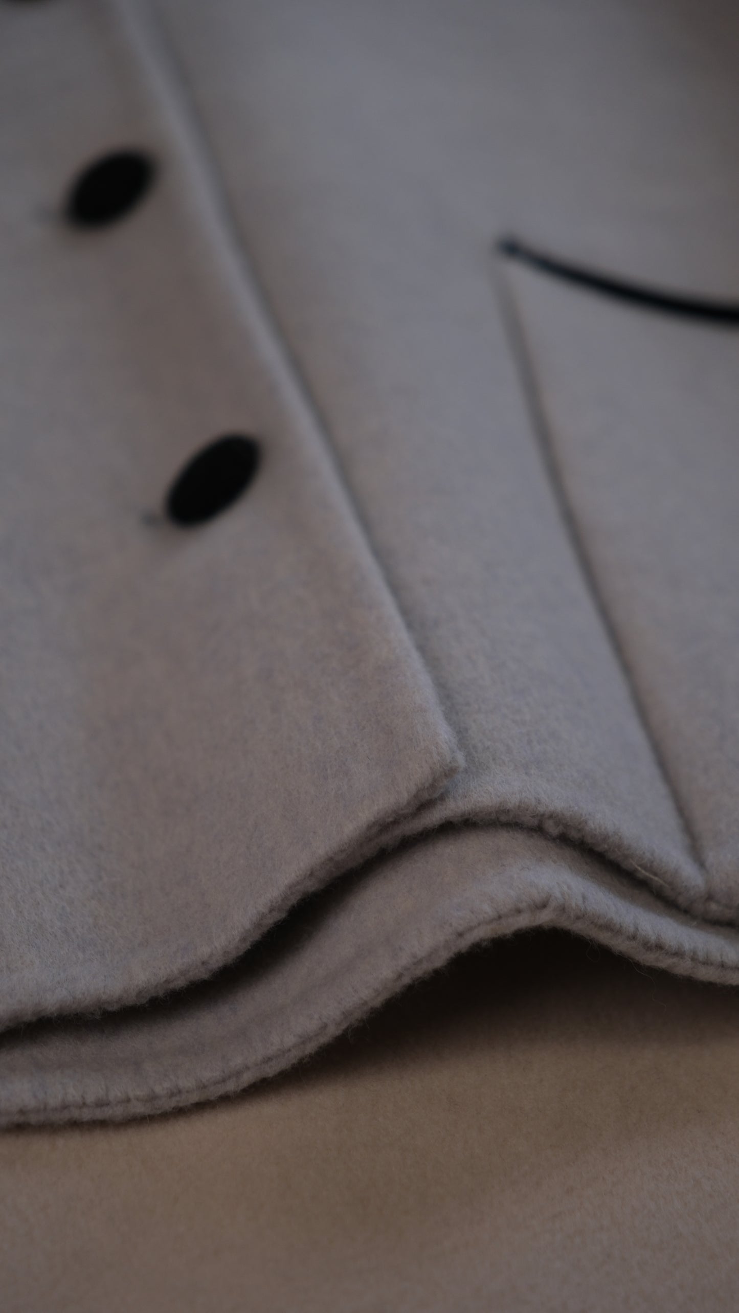 100% Sheep Wool Crop Coat, Oversized Boxy Jacket, Minimalist Outerwear Designed Sydney
