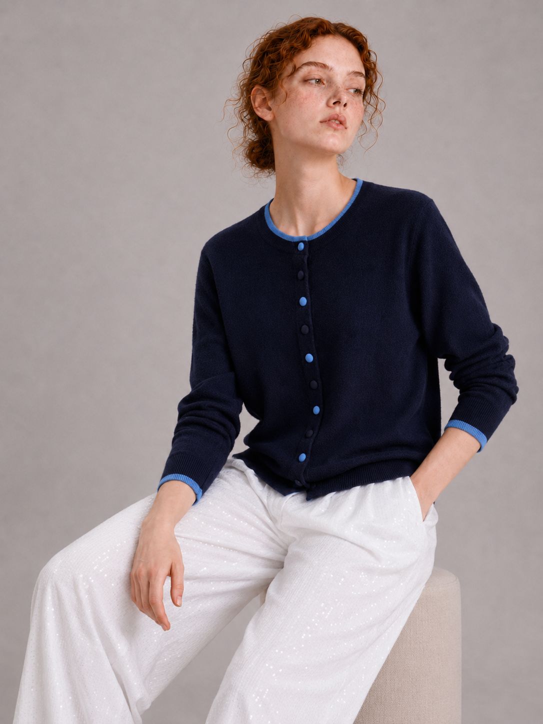 Colour-Pop 100% Australian Merino Wool Cardigan
