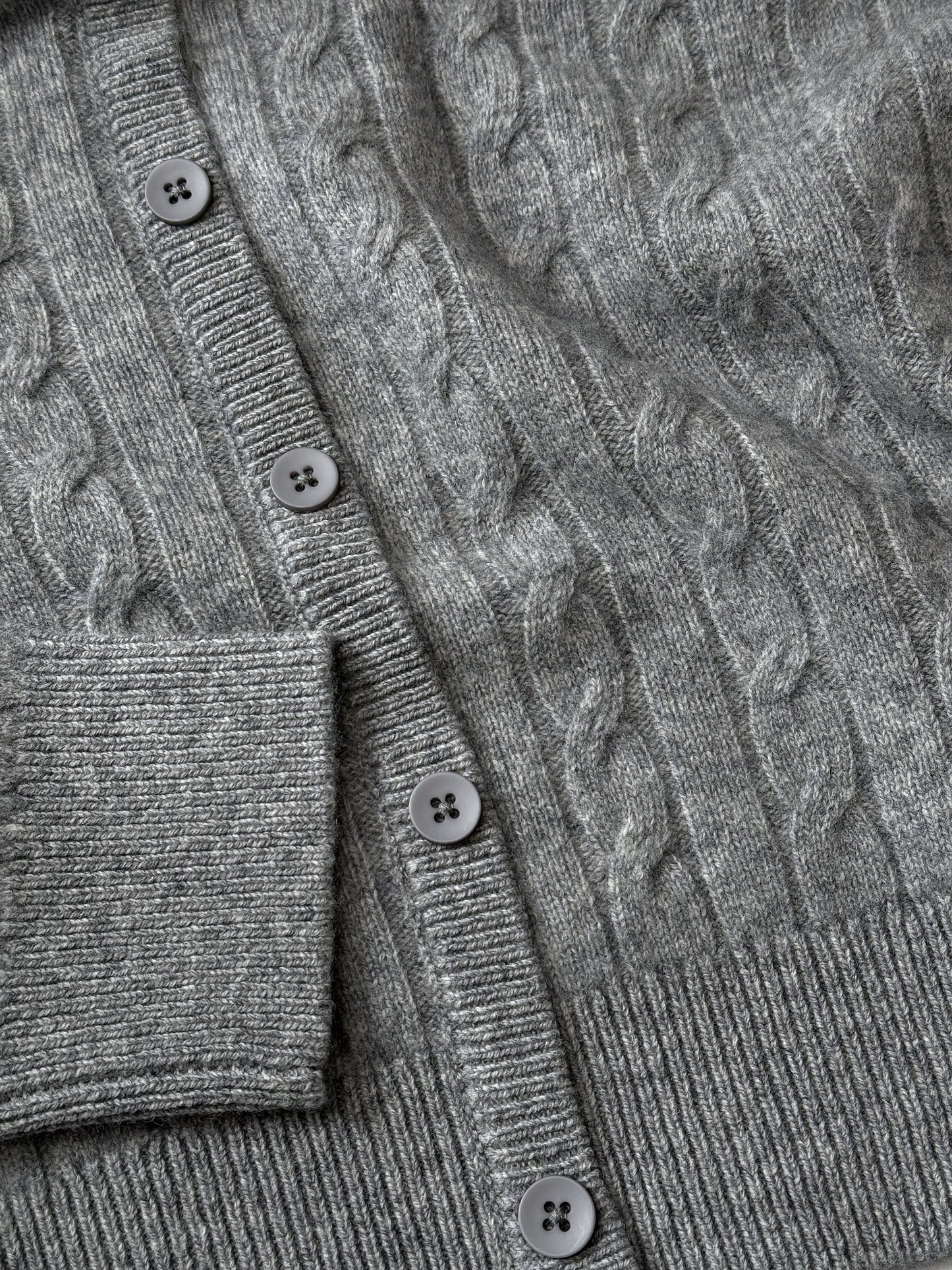 100% Australian Merino Wool Faux-Layered Cable-Knit Top