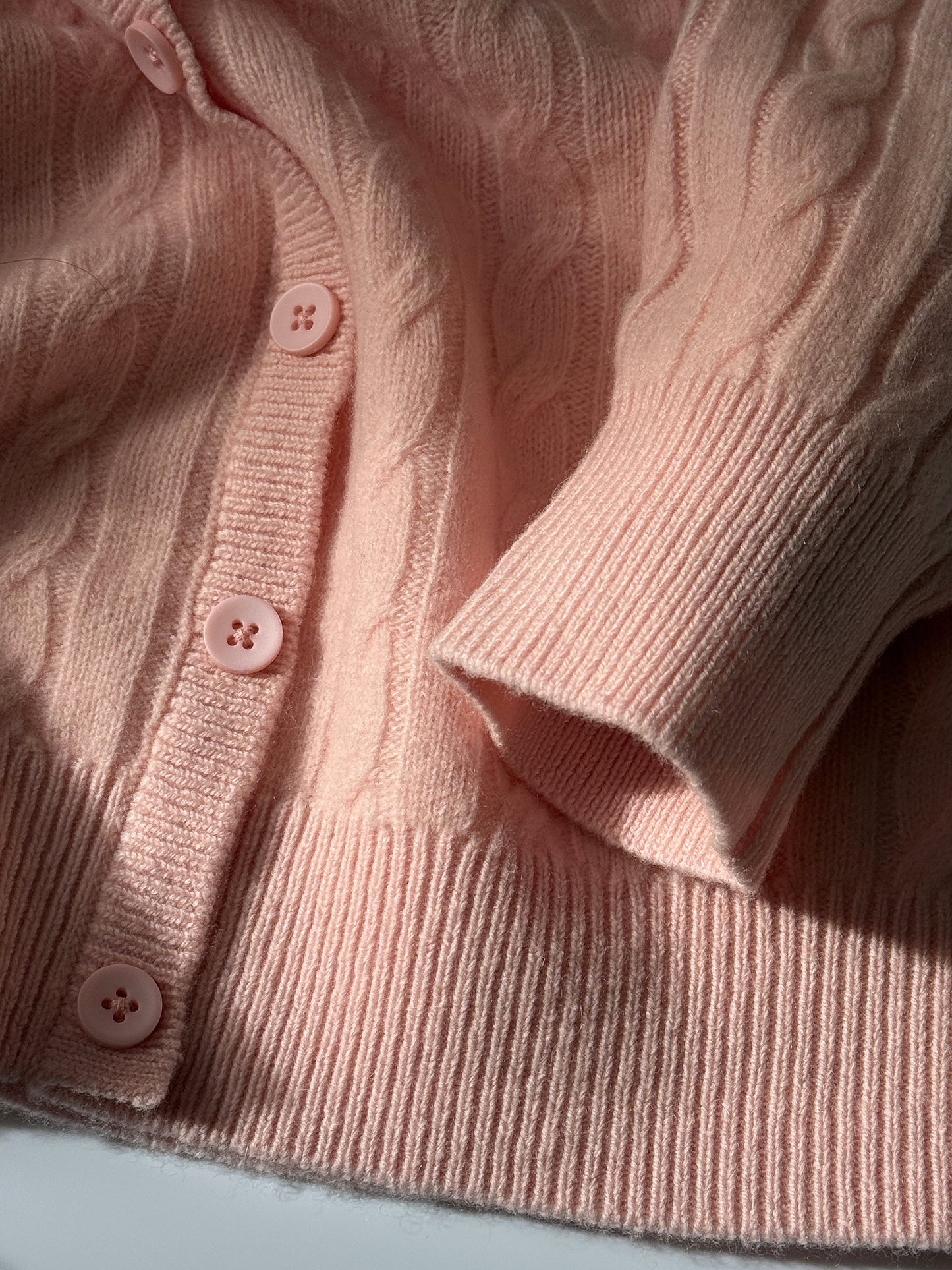 100% Australian Merino Wool Faux-Layered Cable-Knit Top